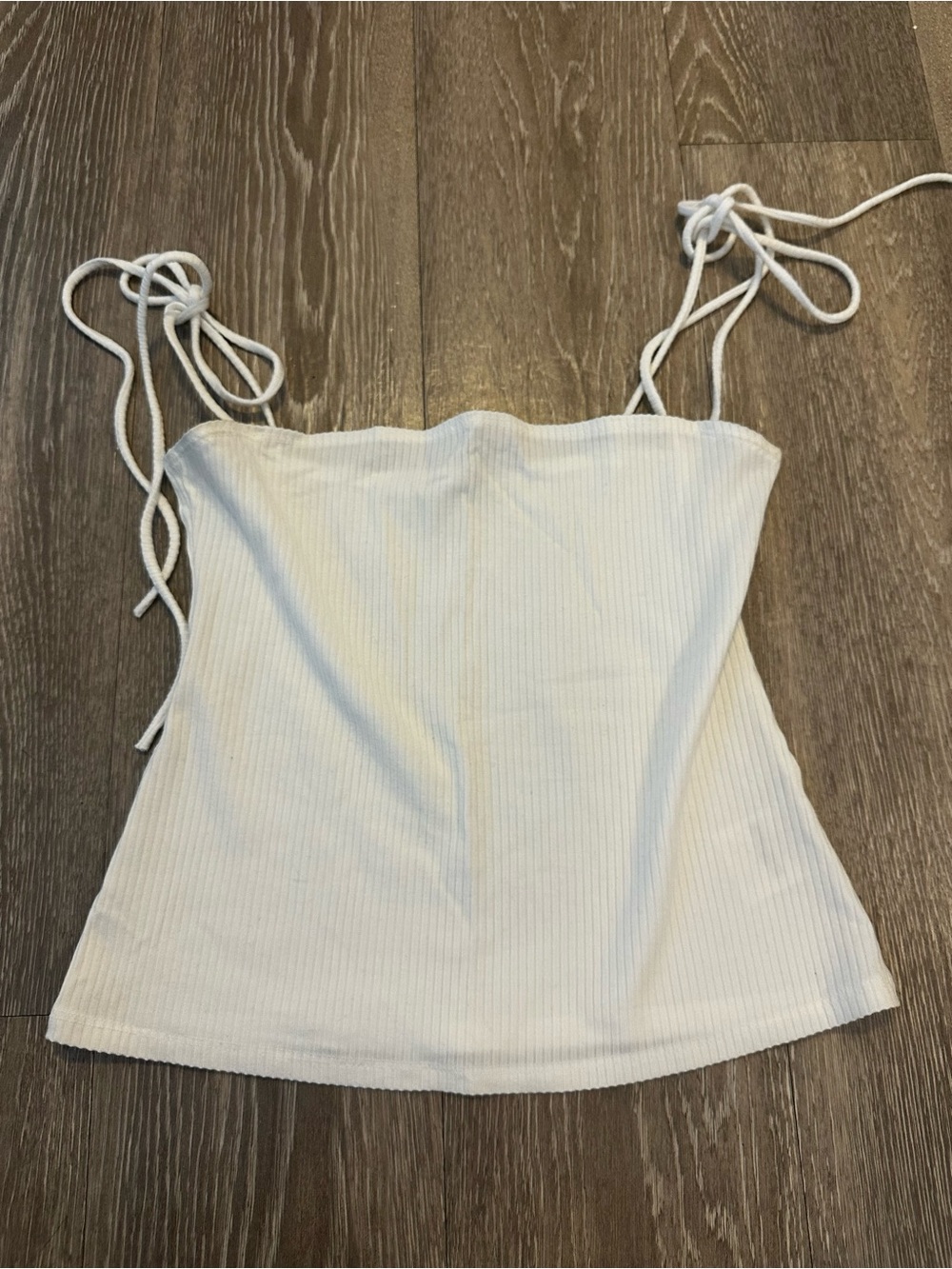 Reformation Tie Strap Ribbed Tank